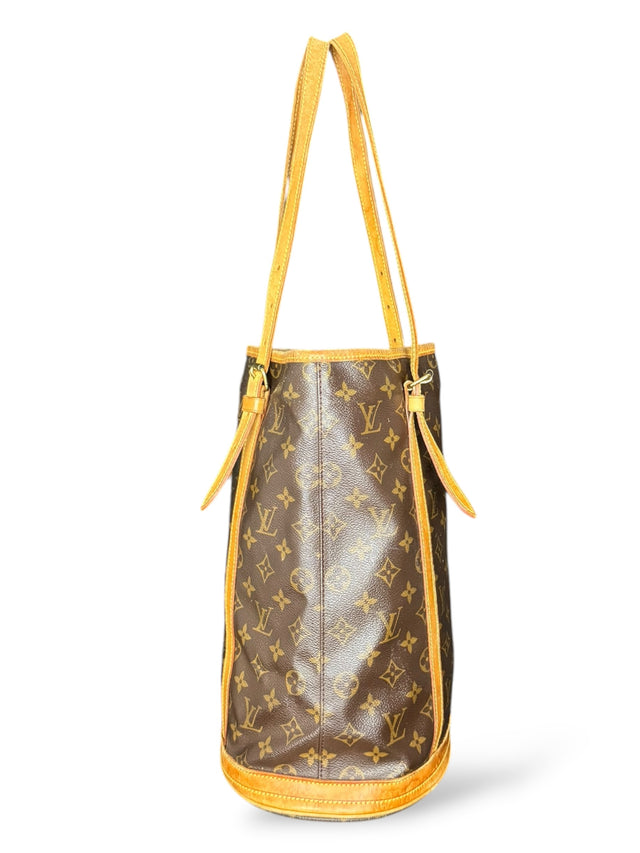 Louis Vuitton Bucket GM Handtasche Shopper Monogram Braun