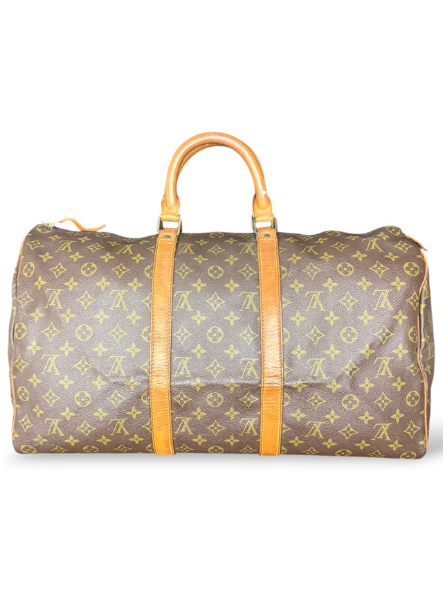 Louis Vuitton Keepall 50 Reisetasche Weekender Tasche Monogram Braun