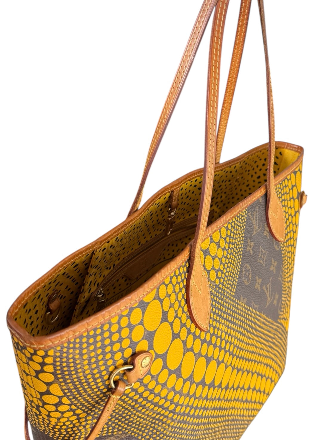 Louis Vuitton Neverfull MM Handtasche Shopper Monogram Braun Dot Yayoi Kusama