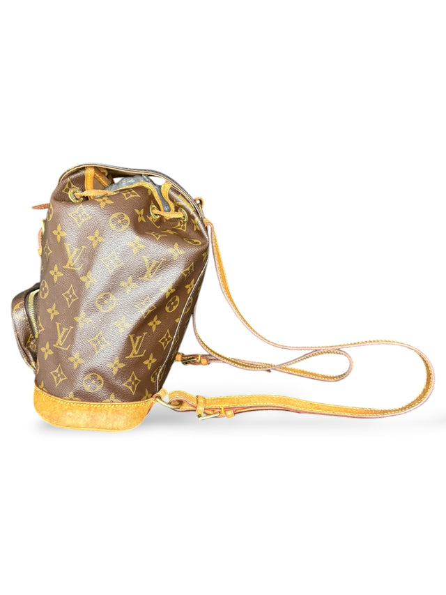 Louis Vuitton Montsouris MM Rucksack Tasche Monogram Braun