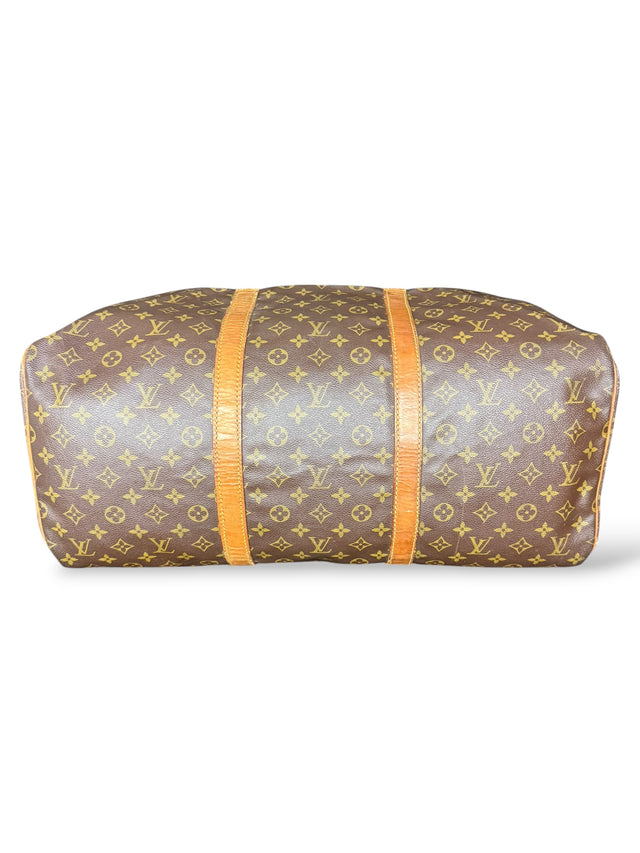 Louis Vuitton Sac Souple 55 Reisetasche Weekender Keepall Monogram Braun