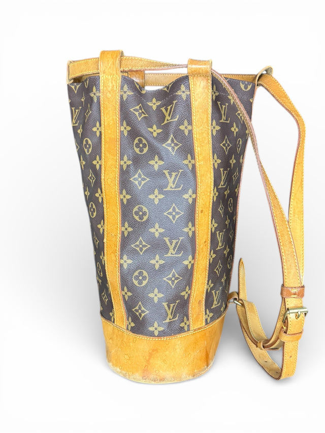 Louis Vuitton Randonnee PM Rucksack Tasche Monogram Braun