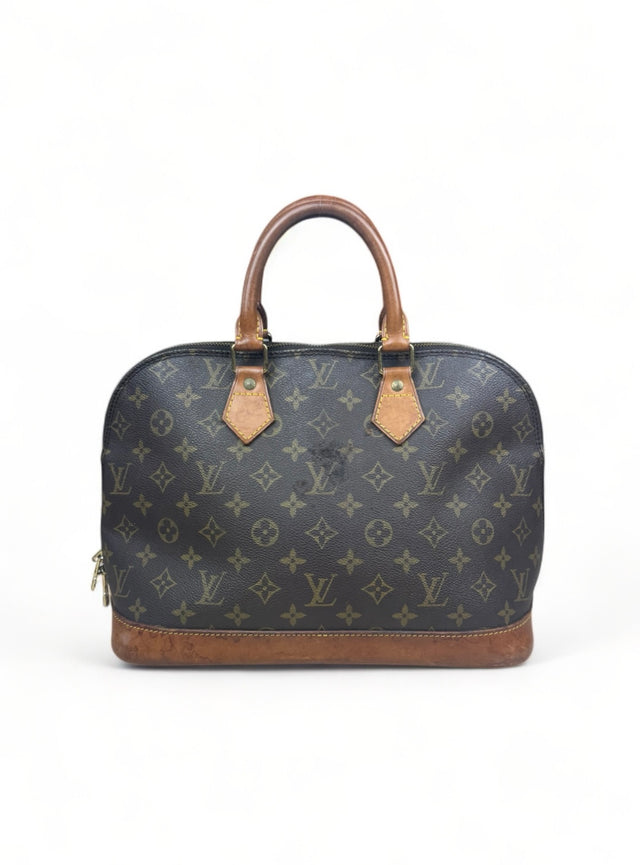 Louis Vuitton Alma Handtasche Tasche Monogram Braun
