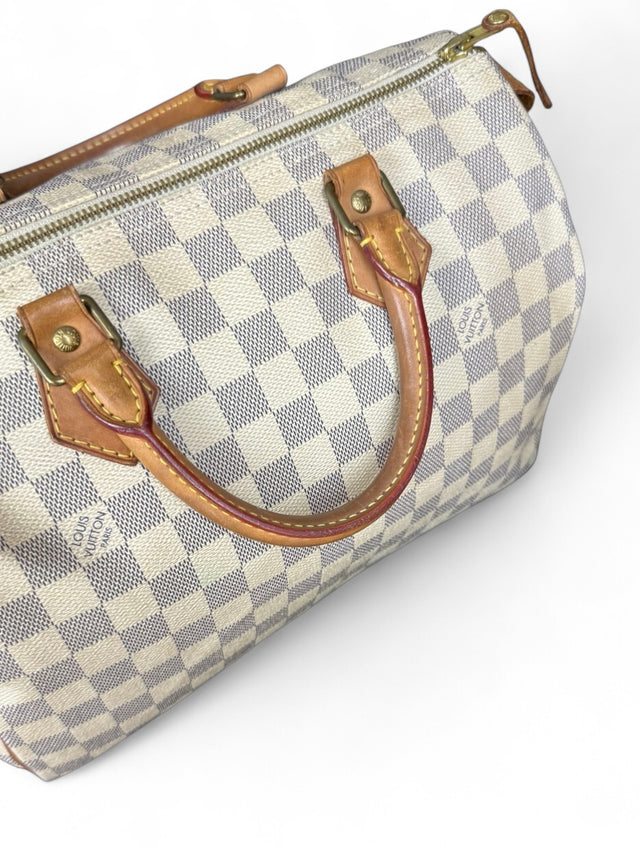 Louis Vuitton Speedy 30 Handtasche Damier Azur