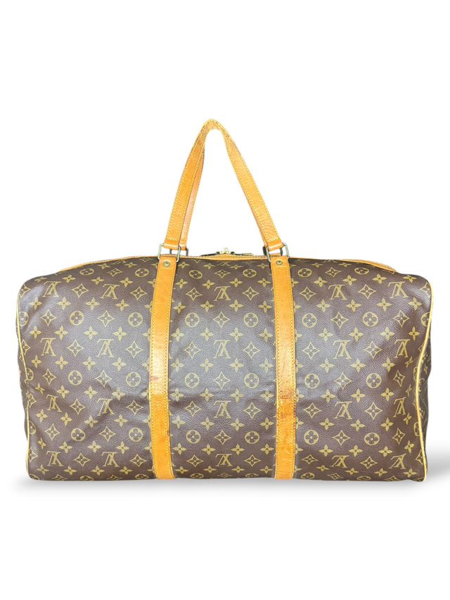 Louis Vuitton Sac Souple 55 Reisetasche Weekender Keepall Monogram Braun