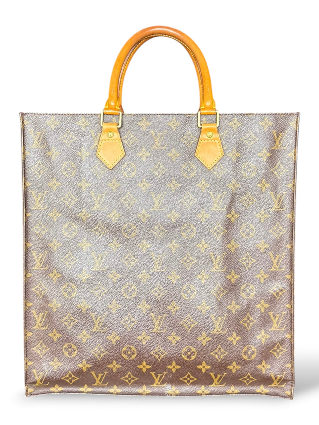 Louis Vuitton Sac Plat Handtasche Tote Bag Shopper Monogram Braun