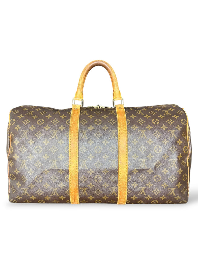 Louis Vuitton Keepall 50 Reisetasche Weekender Tasche Monogram Braun