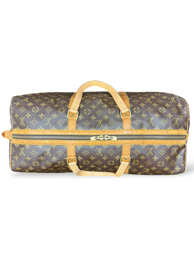 Louis Vuitton Sac Souple 55 Reisetasche Weekender Keepall Monogram Braun