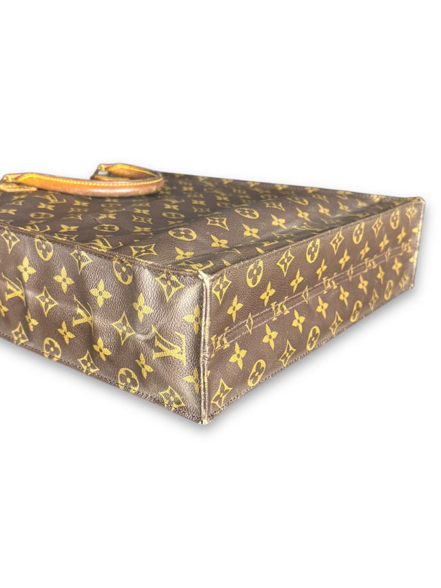 Louis Vuitton Sac Plat Handtasche Tote Bag Shopper Monogram Braun