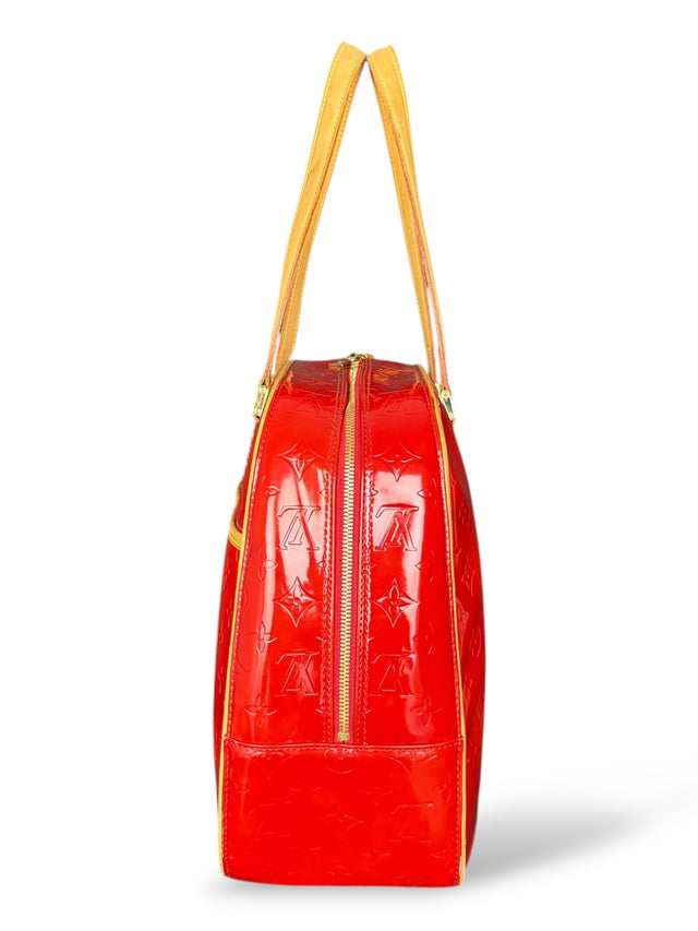 Louis Vuitton Sutton Handtasche Vernis Monogram Rot