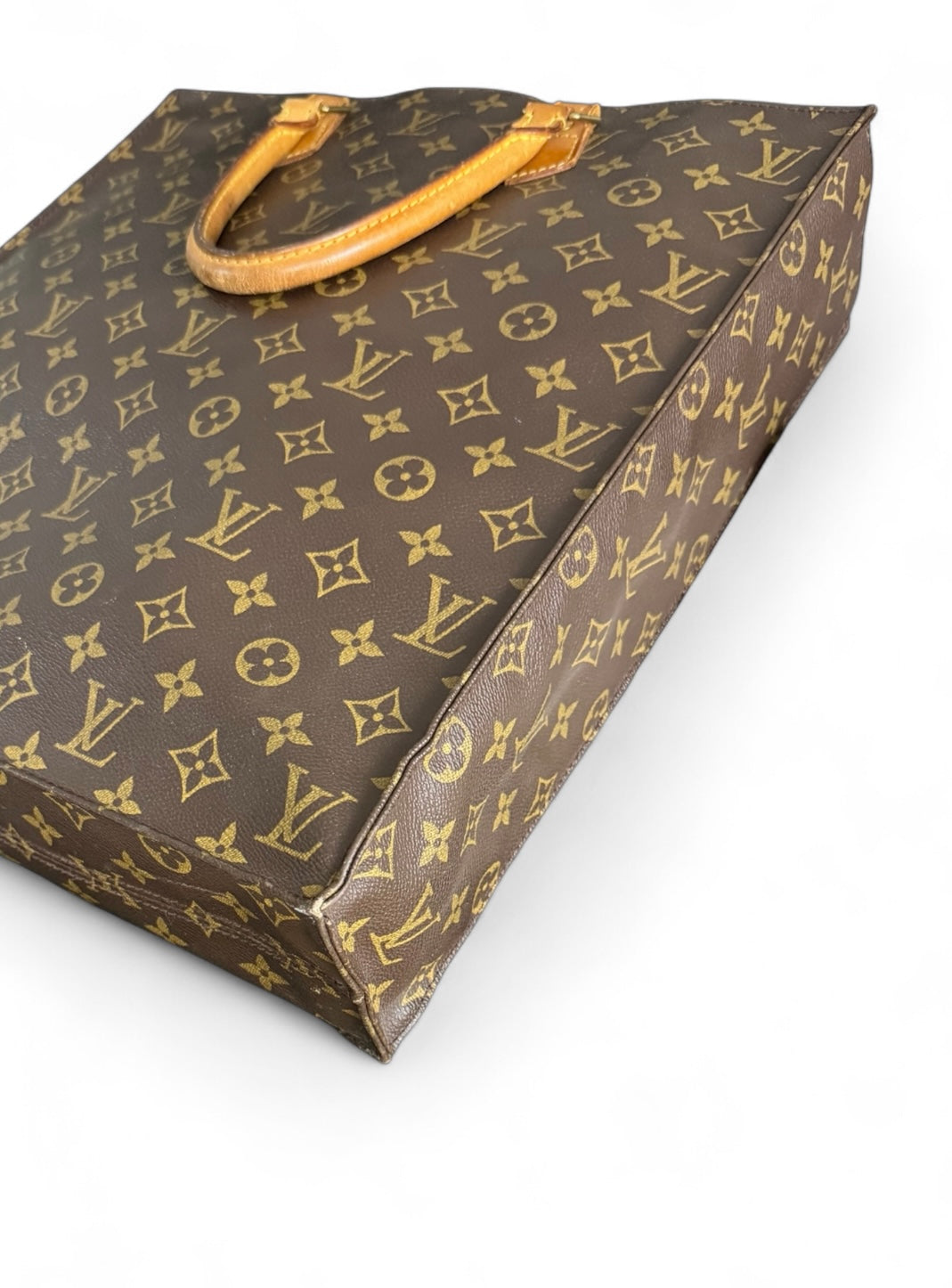 Louis Vuitton Sac Plat Handtasche Tote Bag Shopper Monogram Braun