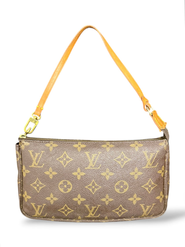 Louis Vuitton Pochette Accessoires Handtasche Monogram Braun