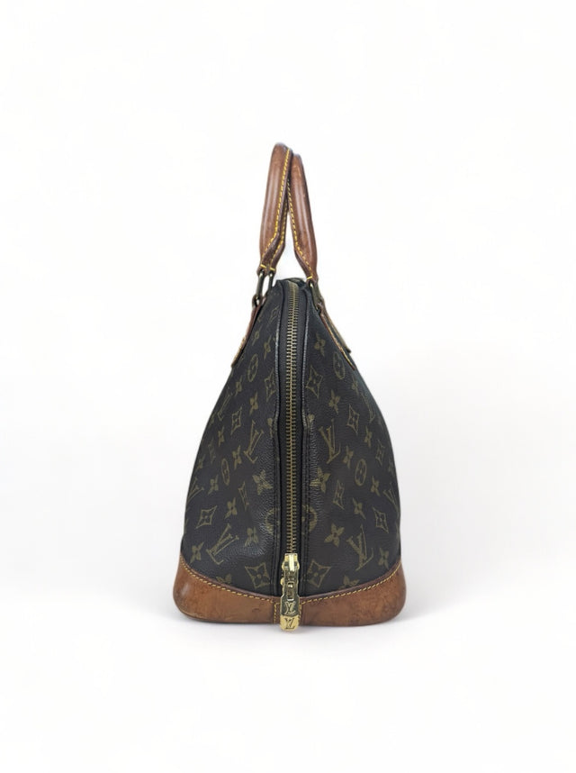 Louis Vuitton Alma Handtasche Tasche Monogram Braun