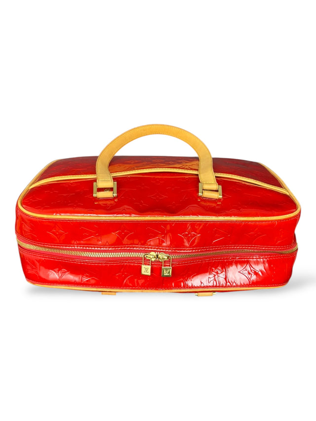 Louis Vuitton Sutton Handtasche Vernis Monogram Rot