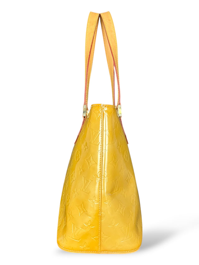 Louis Vuitton Houston Handtasche Vernis Monogram Gelb