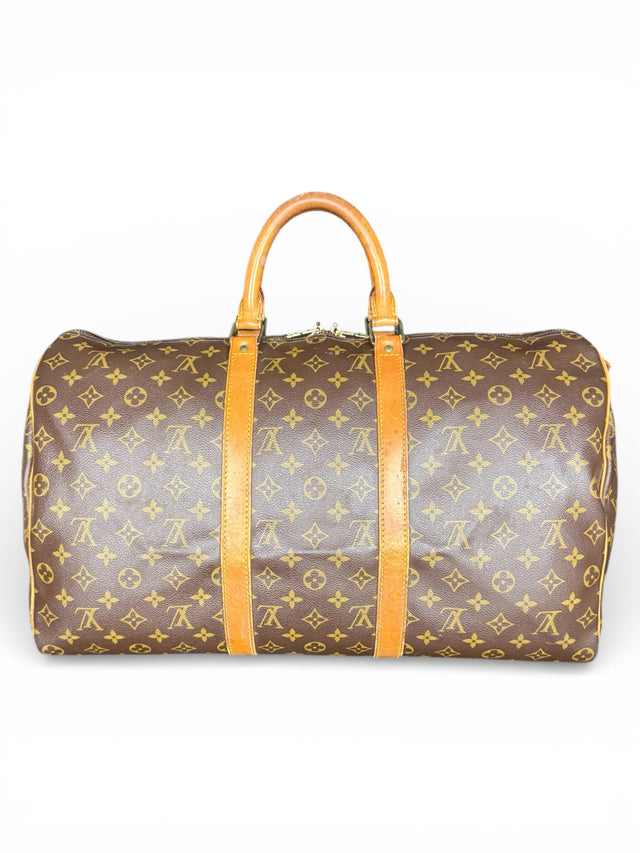 Louis Vuitton Keepall 50 Reisetasche Weekender Tasche Monogram Braun
