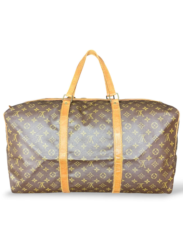 Louis Vuitton Sac Souple 55 Reisetasche Weekender Keepall Monogram Braun