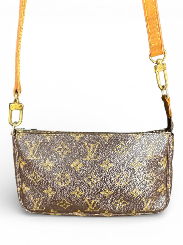 Louis Vuitton Pochette Accessoires Handtasche Monogram Braun