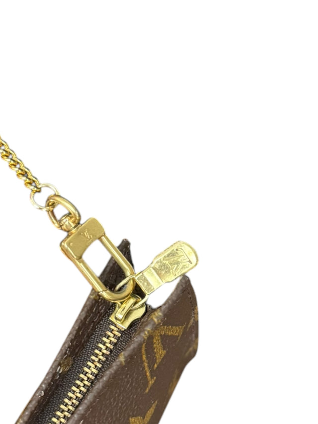 Louis Vuitton Pochette Accessoires Handtasche Baguette Monogram Braun