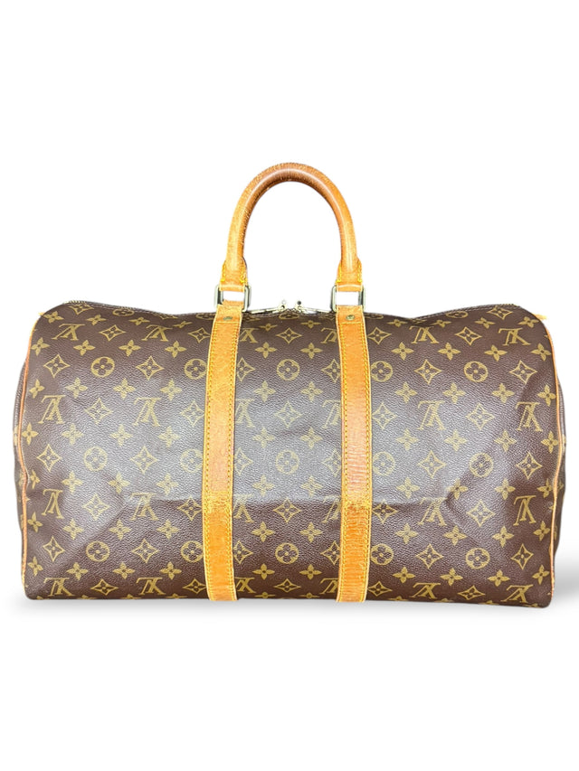 Louis Vuitton Keepall 45 Reisetasche Weekender Tasche Monogram Braun