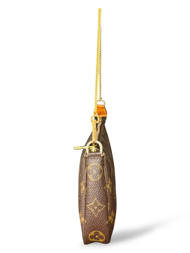 Louis Vuitton Pochette Accessoires Handtasche Monogram Braun