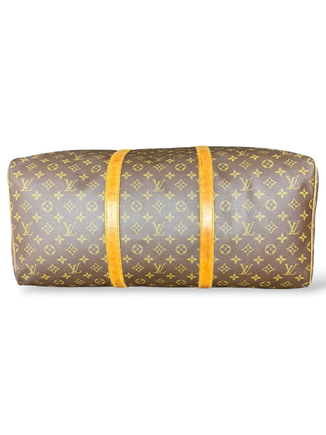 Louis Vuitton Sac Souple 55 Reisetasche Weekender Keepall Monogram Braun