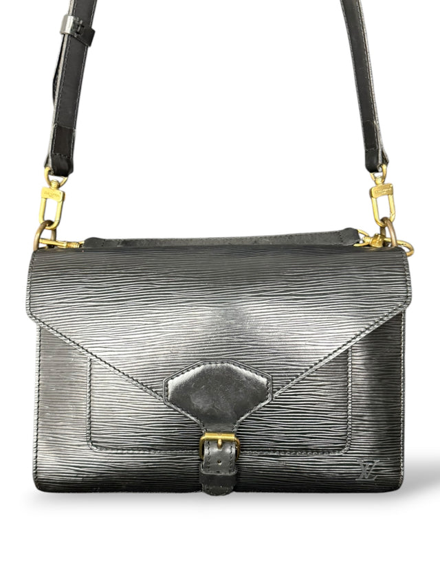 Louis Vuitton Monceau Metis Handtasche Crossbody Umhängetasche Epi Leder Schwarz