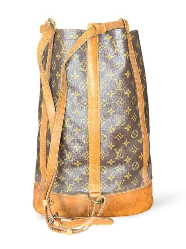 Louis Vuitton Randonnee GM Rucksack Tasche Monogram Braun