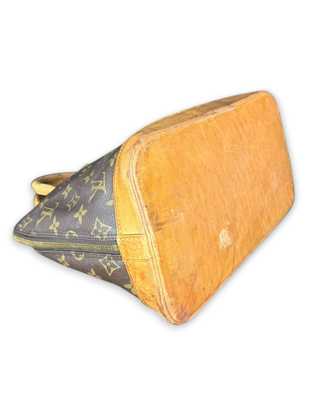 Louis Vuitton Alma Handtasche Tasche Monogram Braun