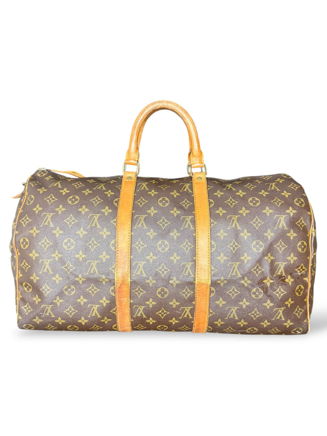 Louis Vuitton Keepall 50 Reisetasche Weekender Tasche Monogram Braun