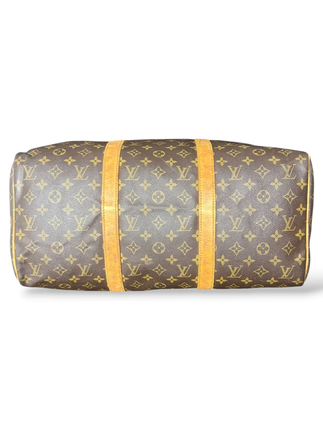 Louis Vuitton Sac Souple 45 Reisetasche Weekender Keepall Monogram Braun