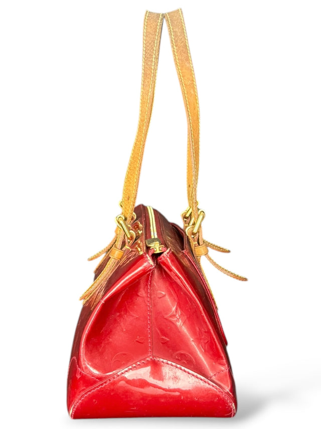 Louis Rosewood Avenue Handtasche Monogram Vernis Rot