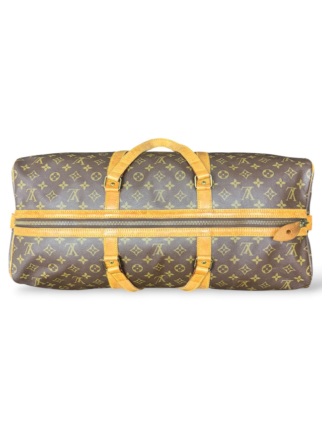 Louis Vuitton Sac Souple 55 Reisetasche Weekender Keepall Monogram Braun