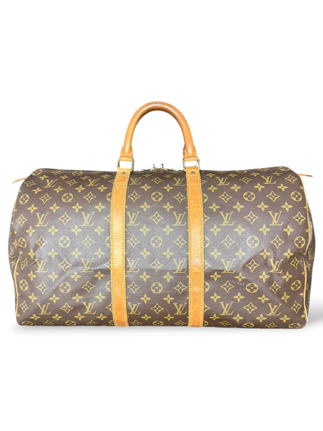 Louis Vuitton Keepall 50 Reisetasche Weekender Tasche Monogram Braun