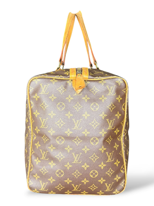 Louis Vuitton Sac Souple 55 Reisetasche Weekender Keepall Monogram Braun