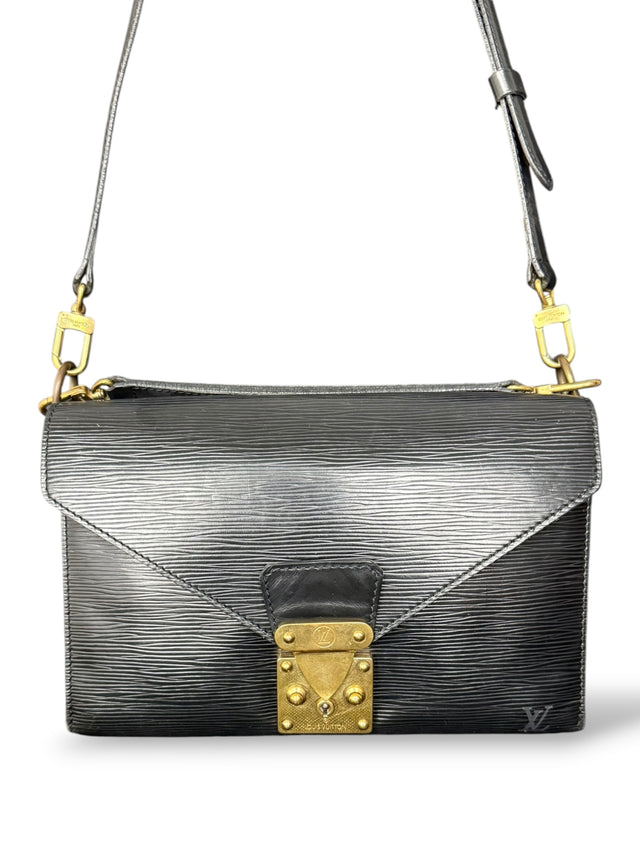 Louis Vuitton Monceau Metis Handtasche Crossbody Umhängetasche Epi Leder Schwarz