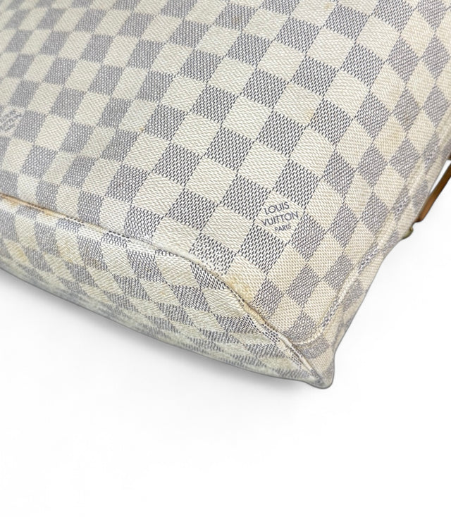 Louis Vuitton Neverfull MM Handtasche Shopper Damier Azur