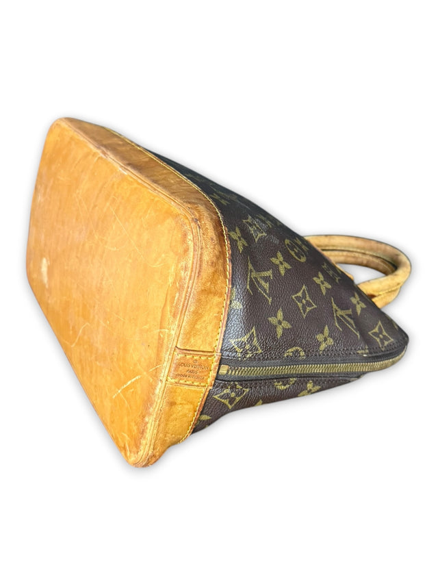 Louis Vuitton Alma Handtasche Tasche Monogram Braun