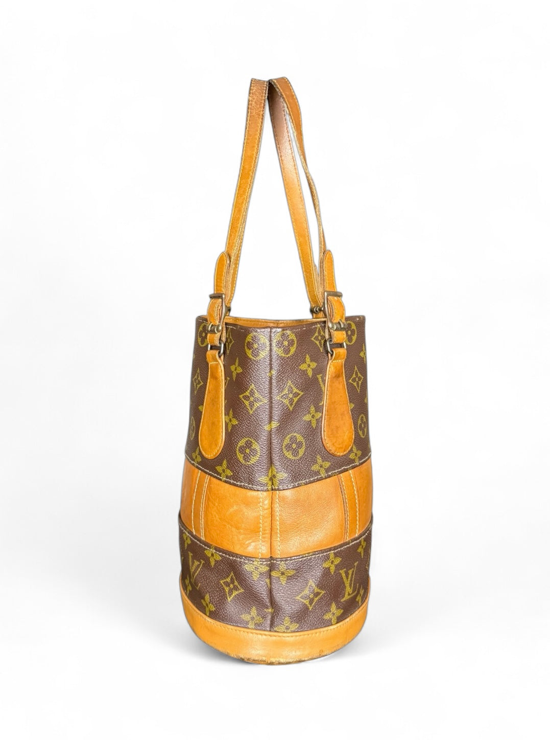 Louis Vuitton Bucket PM Mini Handtasche French Company USA Monogram Braun