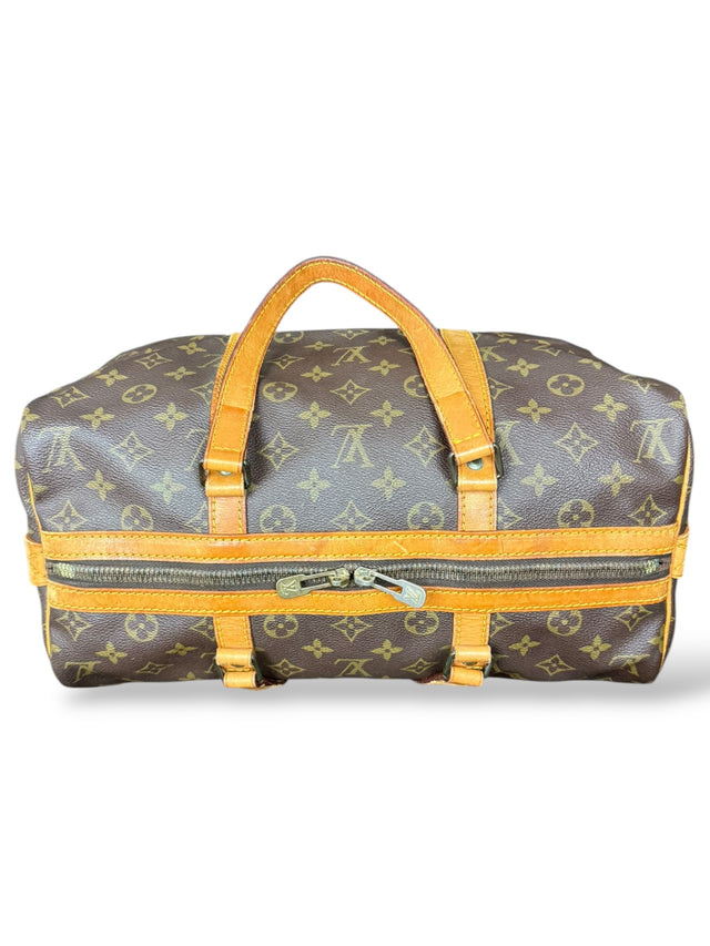Louis Vuitton Sac Souple 35 Reisetasche Weekender Keepall Monogram Braun