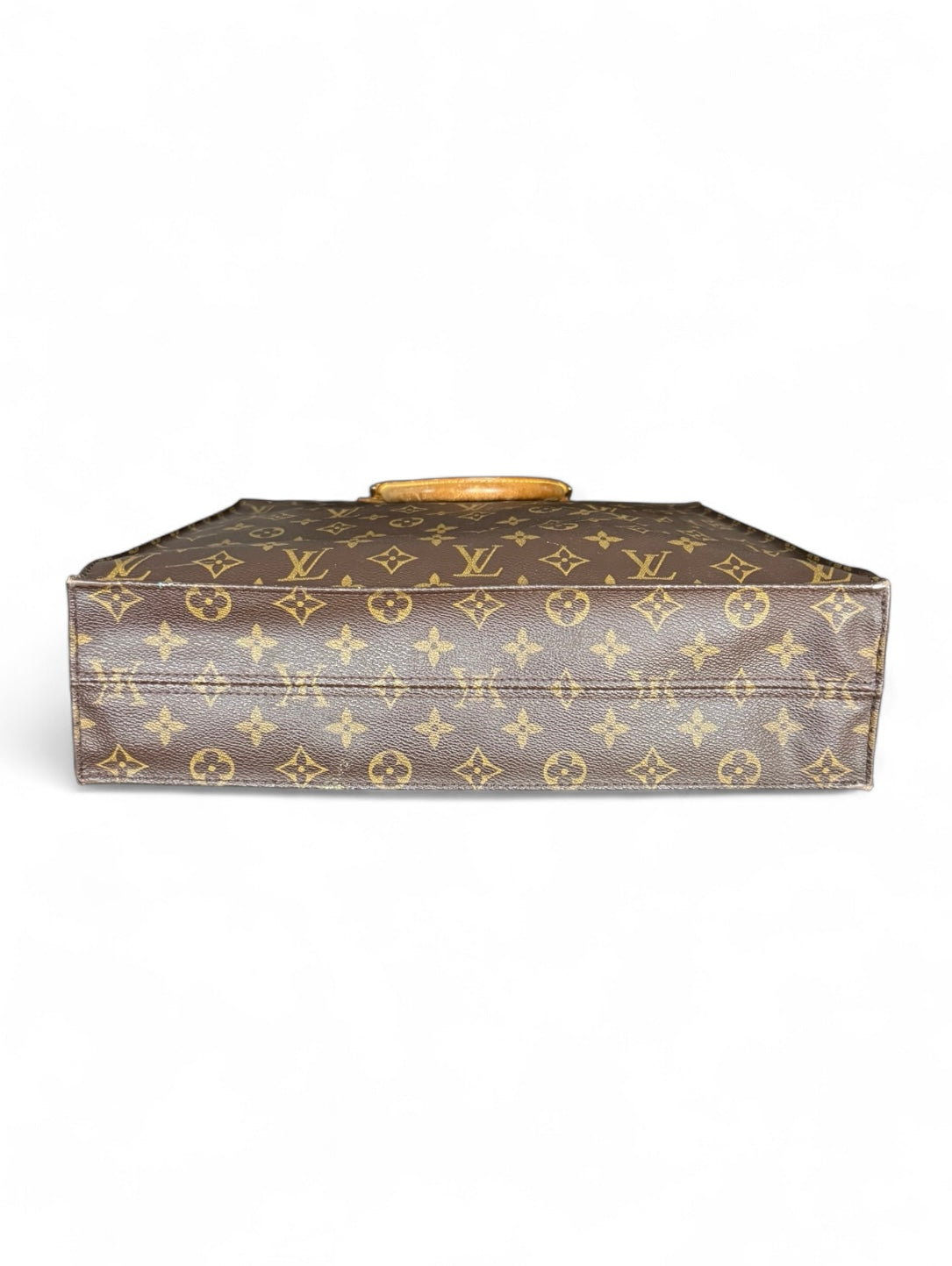 Louis Vuitton Sac Plat Handtasche Tote Bag Shopper Monogram Braun