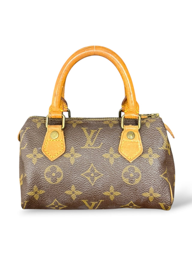 Louis Vuitton Mini Nano Speedy Handtasche Monogram Braun