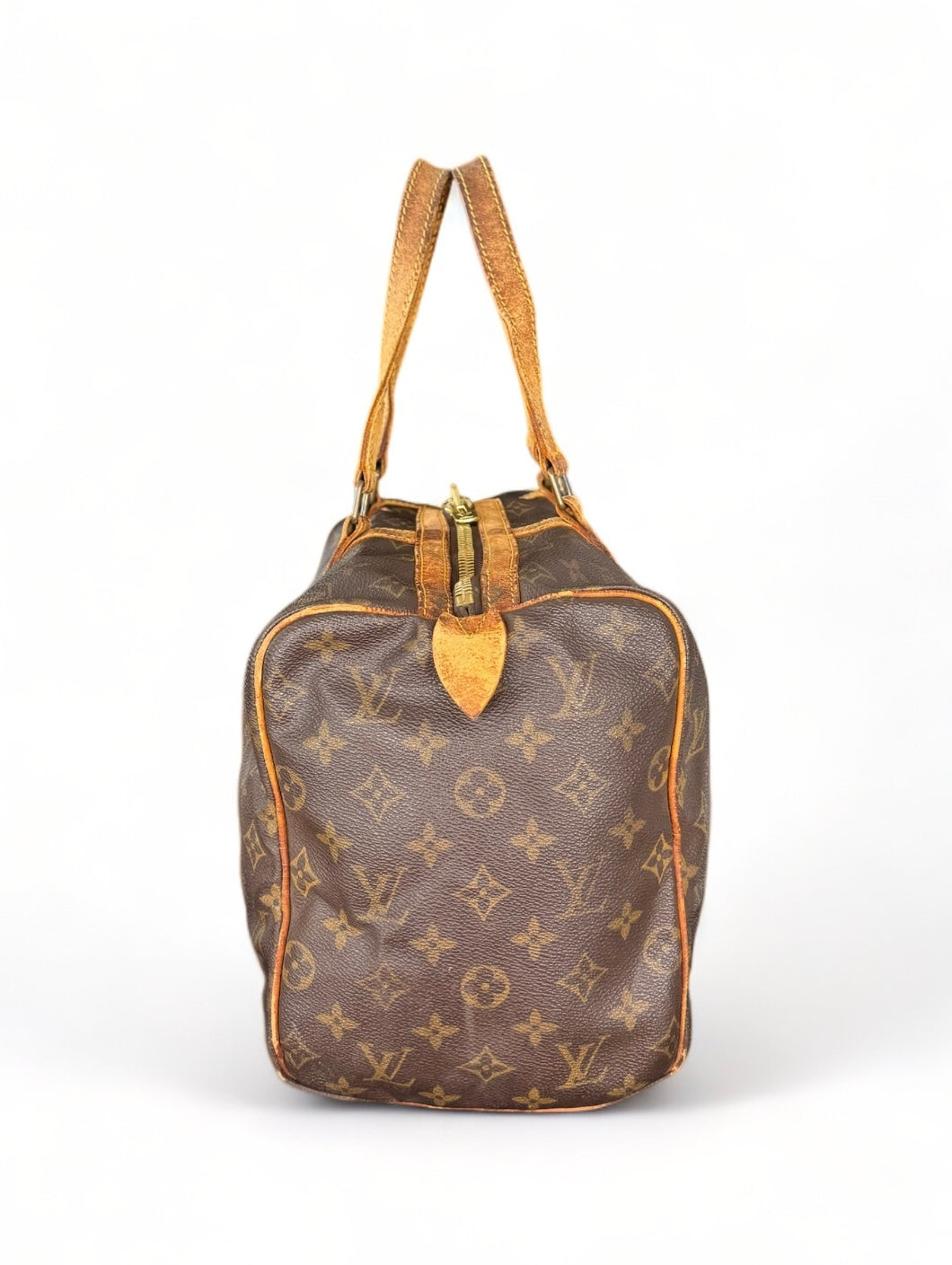 Louis Vuitton Sac Souple 35 Reisetasche Weekender Keepall Monogram Braun