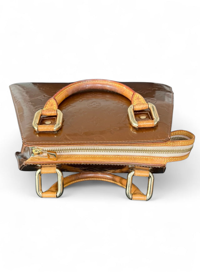 Louis Vuitton Forsyth Handtasche Vernis Bronze Braun