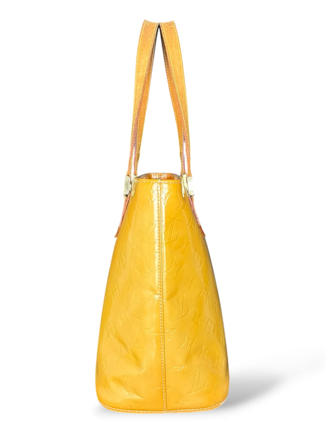 Louis Vuitton Houston Handtasche Vernis Monogram Gelb