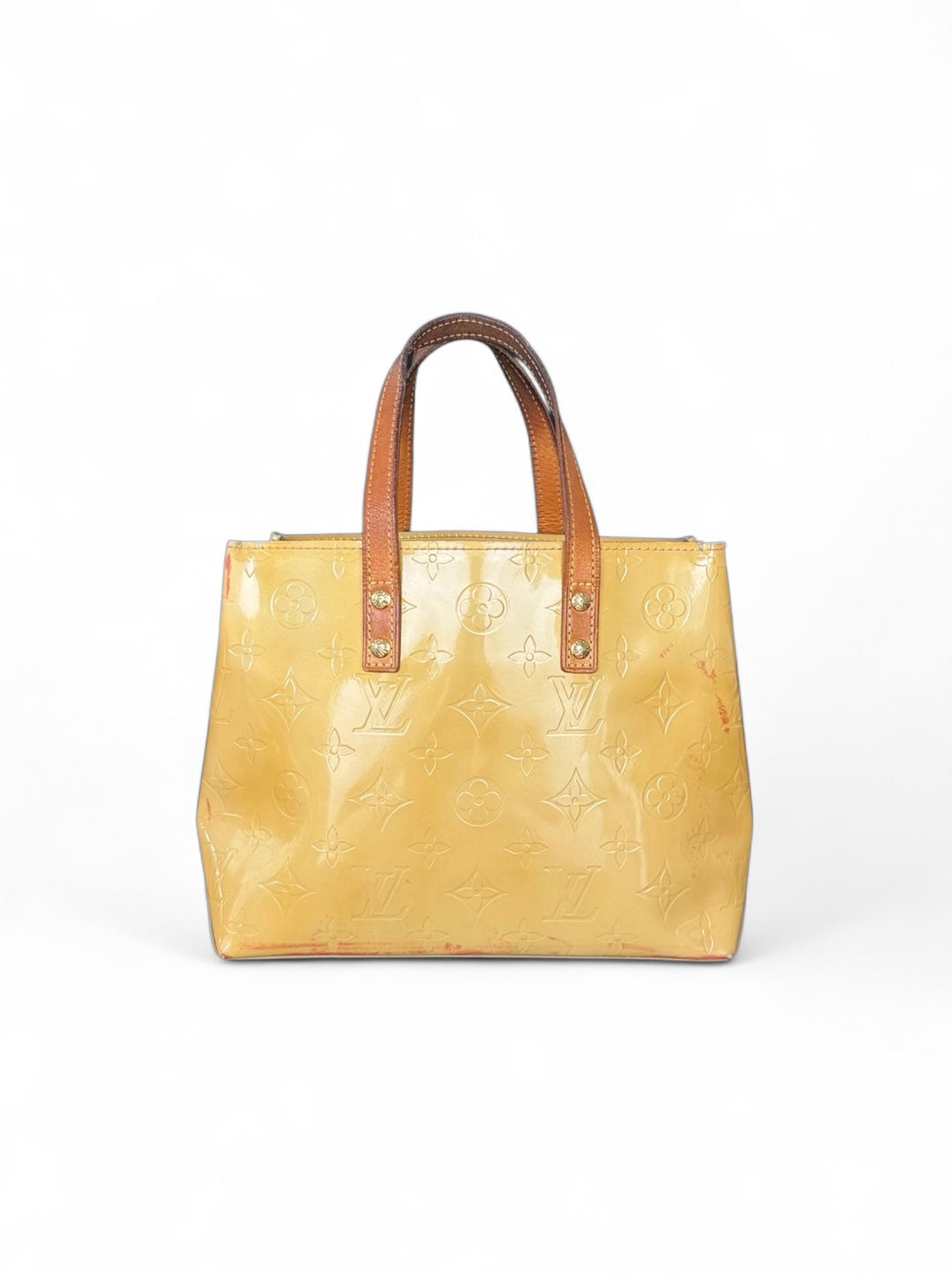 Louis Vuitton Reade PM Handtasche Vernis Monogram Gelb