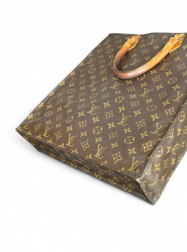 Louis Vuitton Sac Plat Handtasche Tote Bag Shopper Monogram Braun