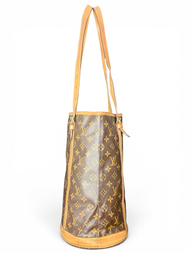 Louis Vuitton Bucket GM Handtasche Shopper Monogram Braun
