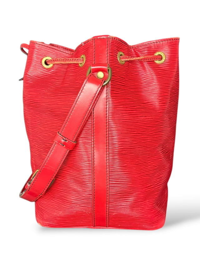Louis Vuitton Sac Noe Petit Handtasche Epi Leder Rot