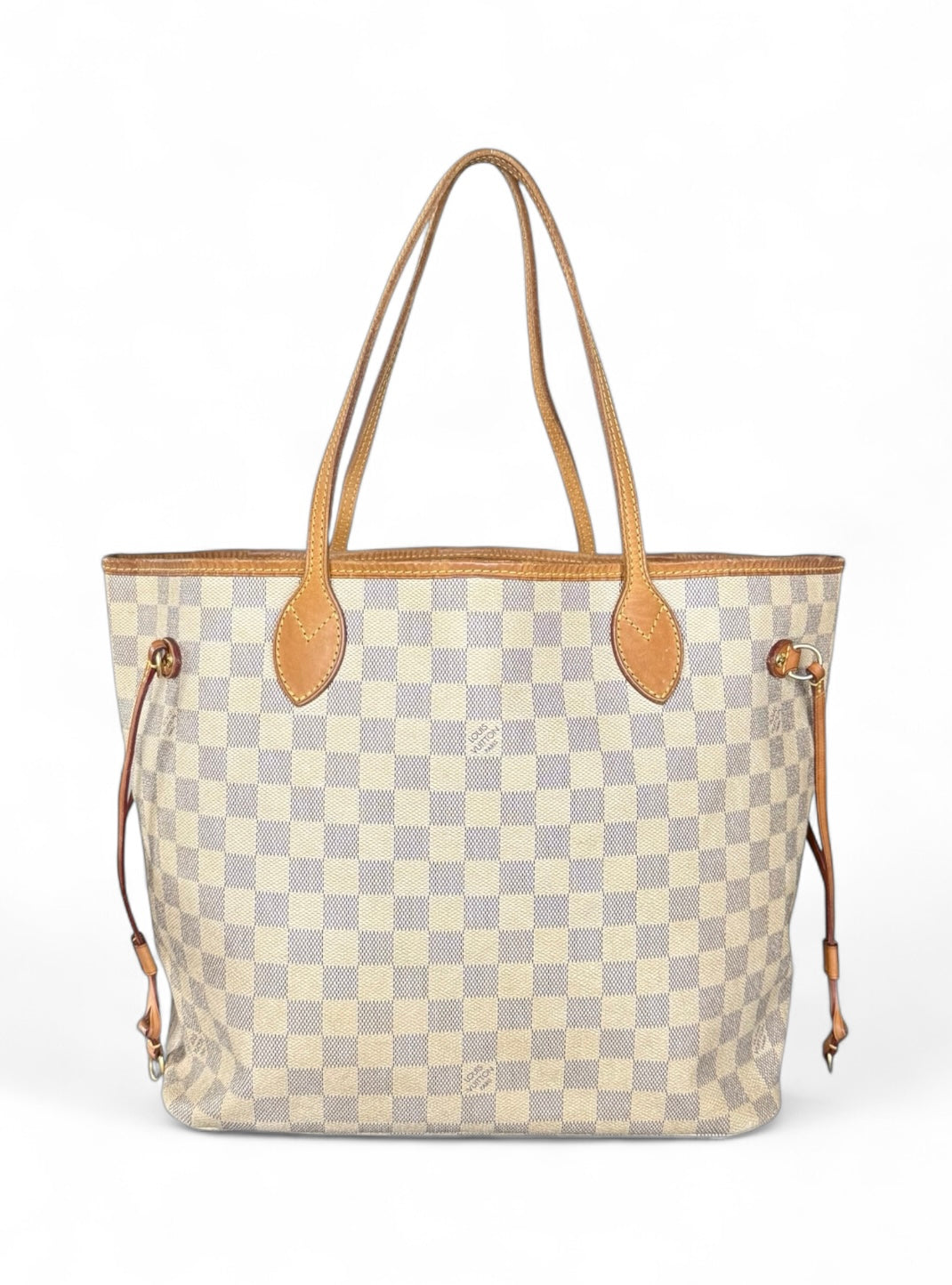 Louis Vuitton Neverfull MM Handtasche Shopper Damier Azur